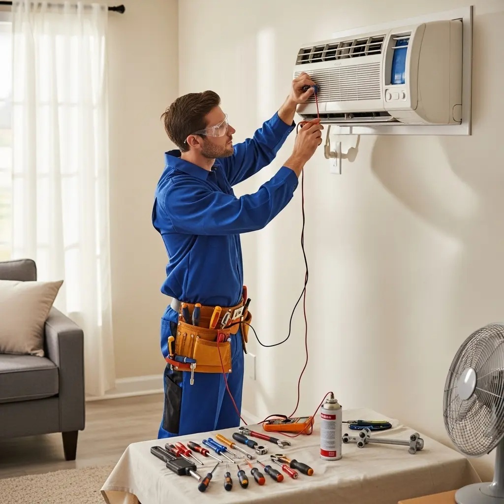 Turgutlu Sharp Sharp klima gaz dolumu ve bakım – Enerji verimliliği artırıldı. - Teknik servis örneği